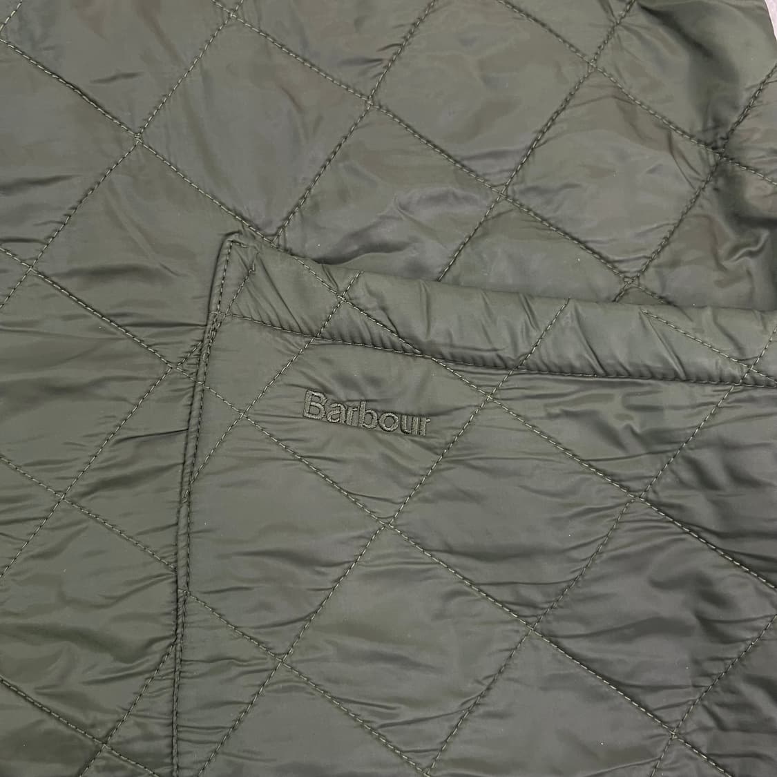 105 바버인터네셔널 90s 카키 퀄팅 자켓 상품이미지4