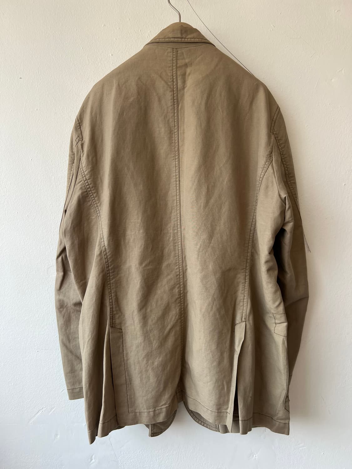 캘빈클라인 남성 베이지 코튼린넨자켓 싱글자켓 상품이미지3