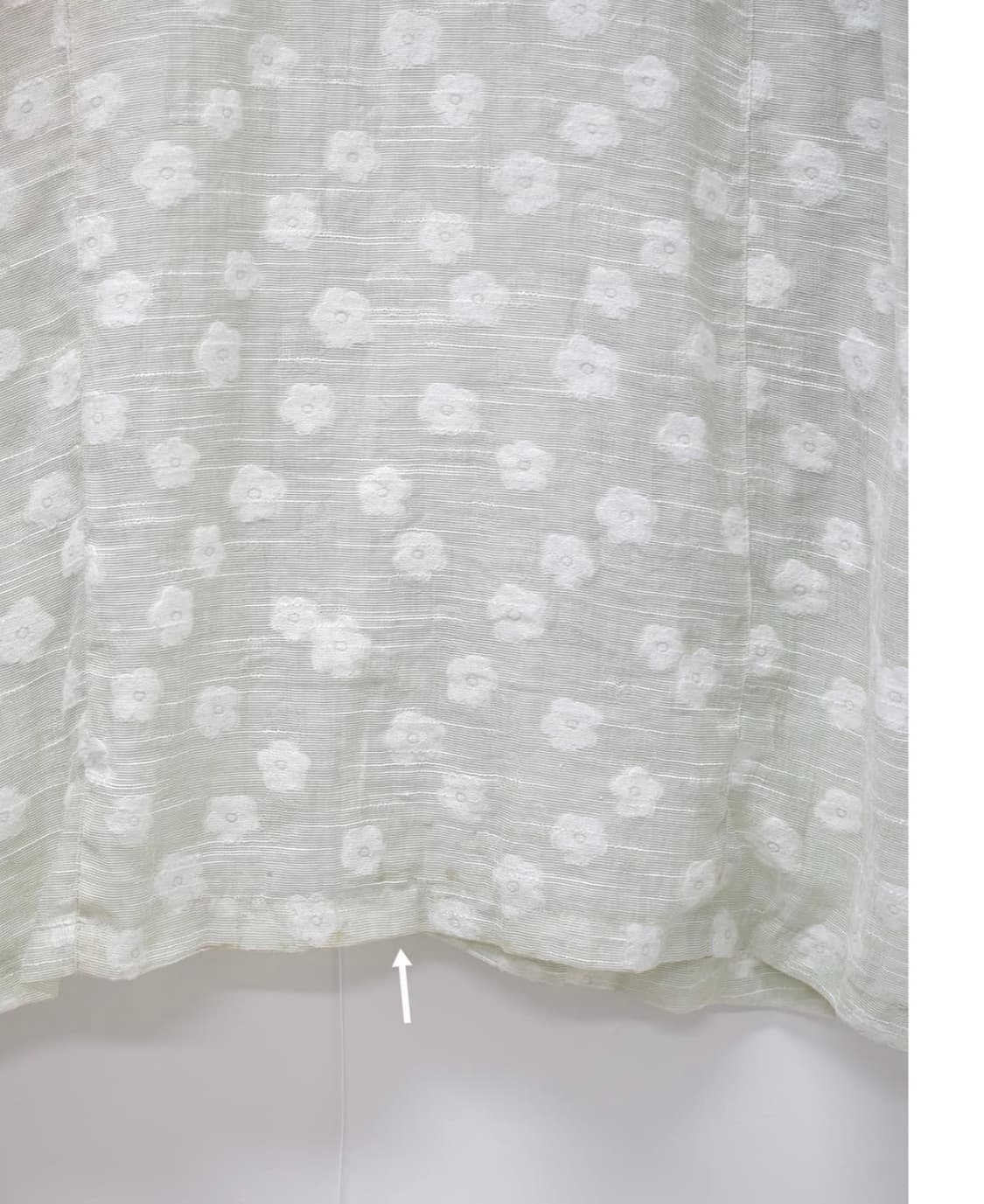 light green flower shirt 상품이미지3