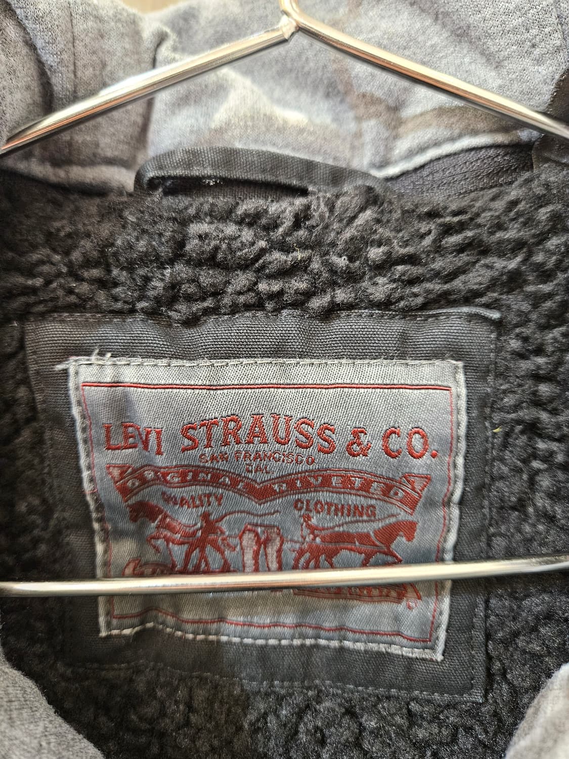 리바이스 밀리터리 양털 후드 자켓 상품이미지3