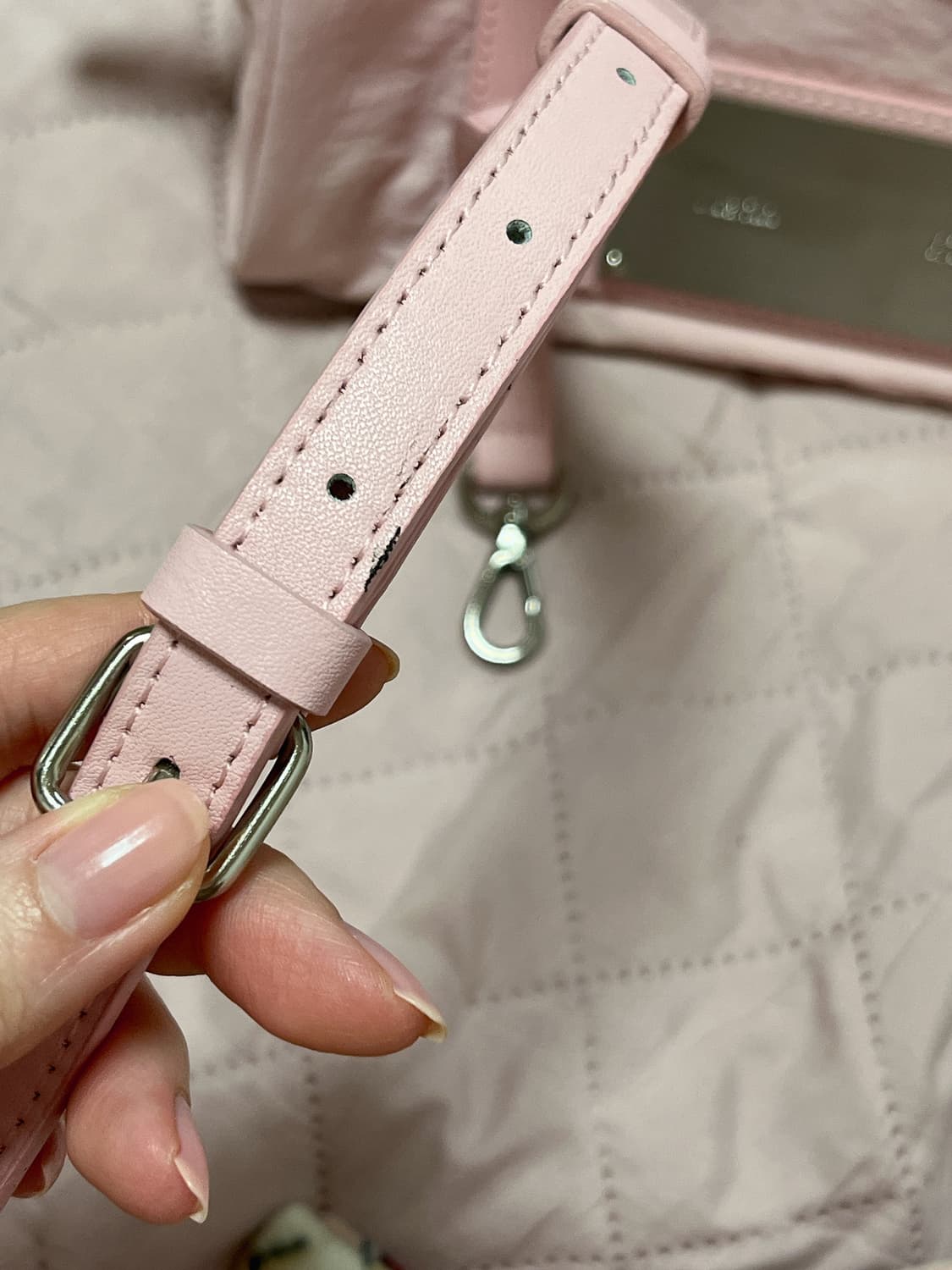 마뗑킴 베이비 토트백 핑크 단종색상 상품이미지6