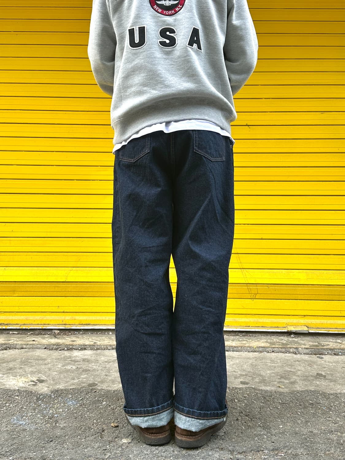 비슬로우 인디고 와이드핏 데님 팬츠 32 상품이미지3