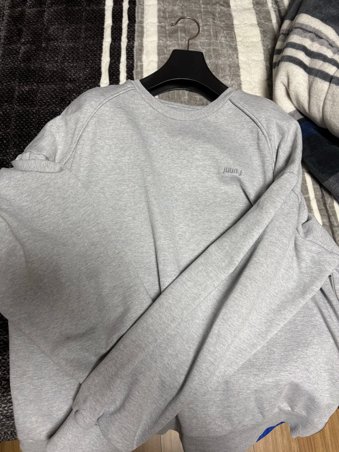 준지 사이드 지퍼 맨투맨-m 상품이미지4