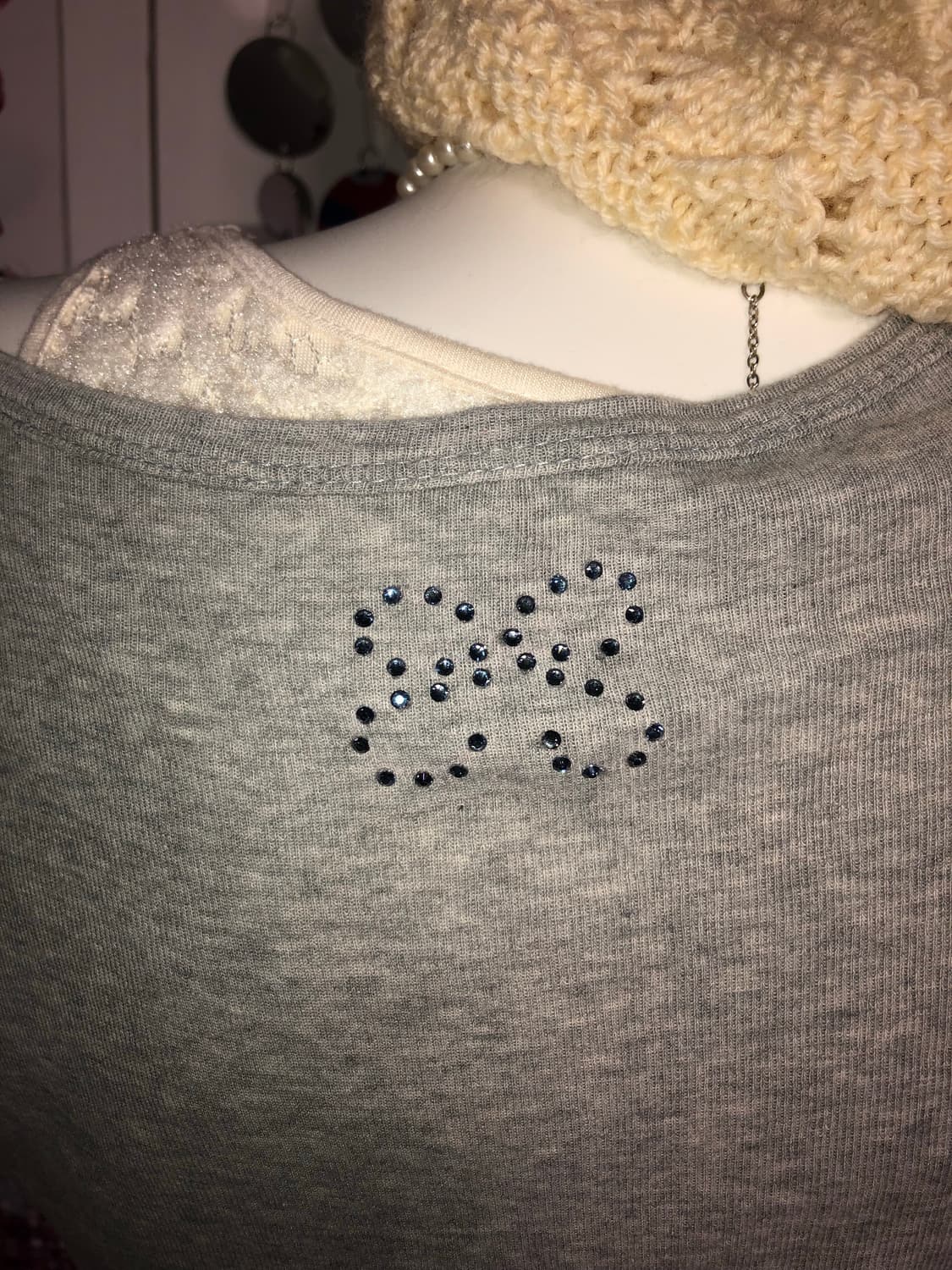 gray romantic cubic top 상품이미지4