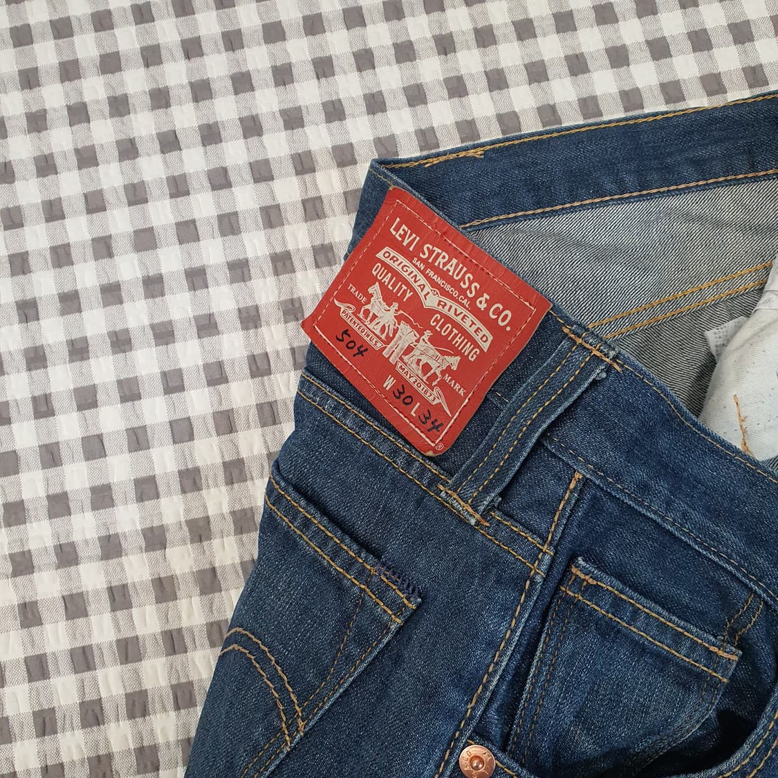 리바이스 504 데님 청바지 남자30 상품이미지2