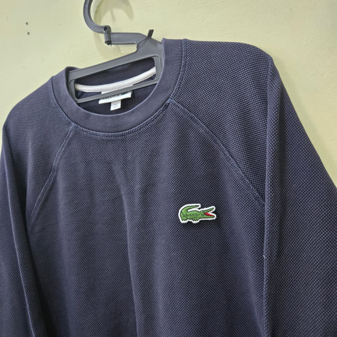 [M] LACOSTE 클래식 피케 맨투맨 (네이비) 상품이미지2