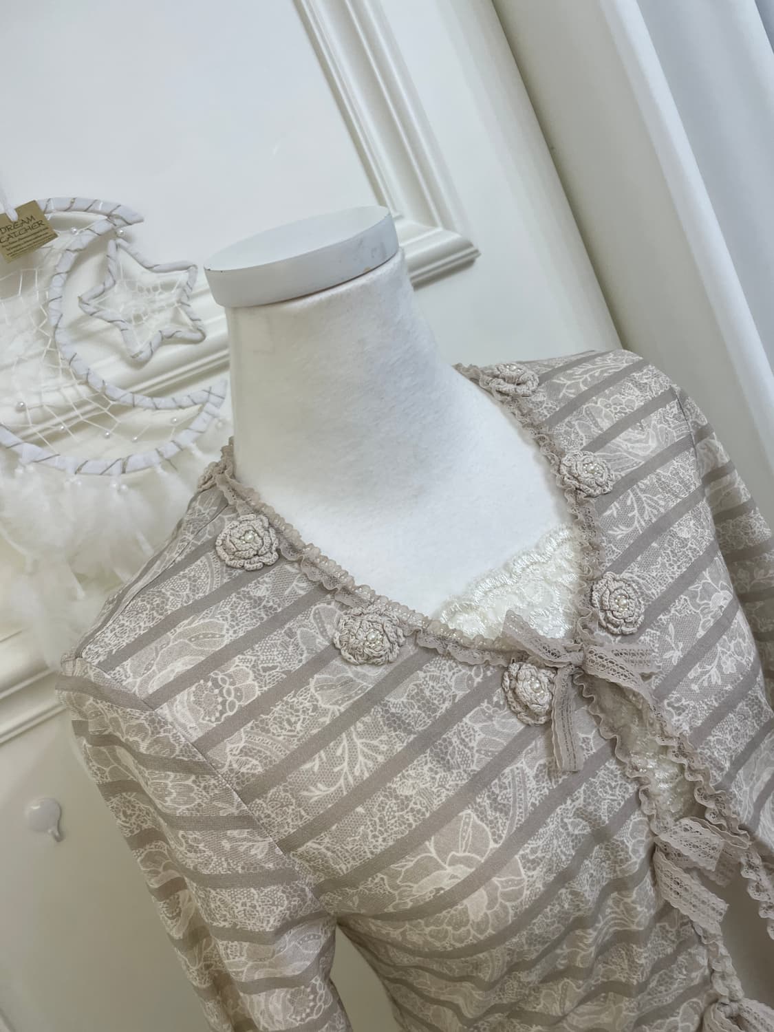 cool beige lace bow fairy 3pcs set 상품이미지6