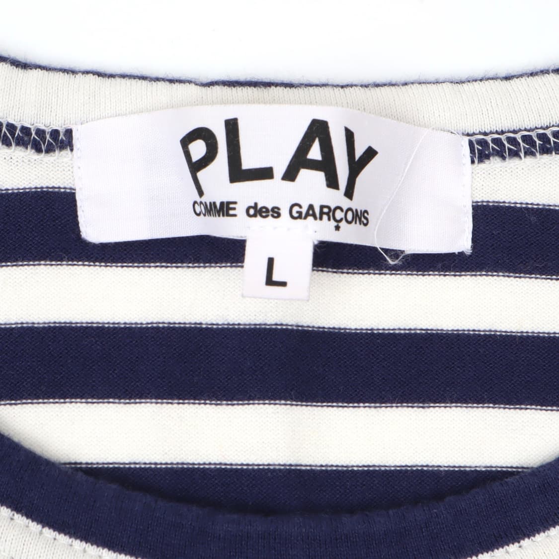 꼼데가르송 더블 하트와펜 스트라이프 보더 롱슬리브 상품이미지8