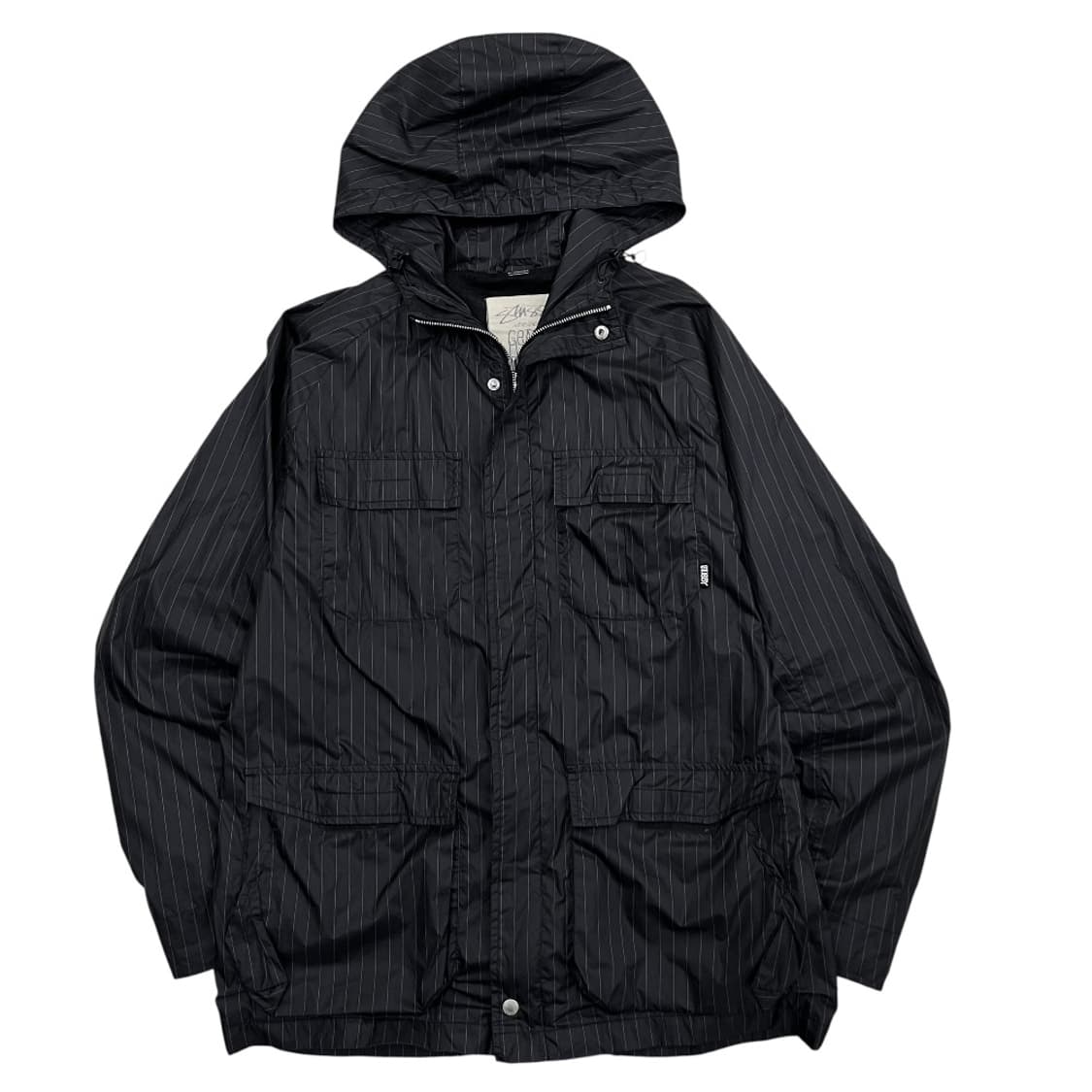 2000s 스투시 스트라이프 후드 바람막이 L ( 중고 매물 없는 올드  상품이미지2