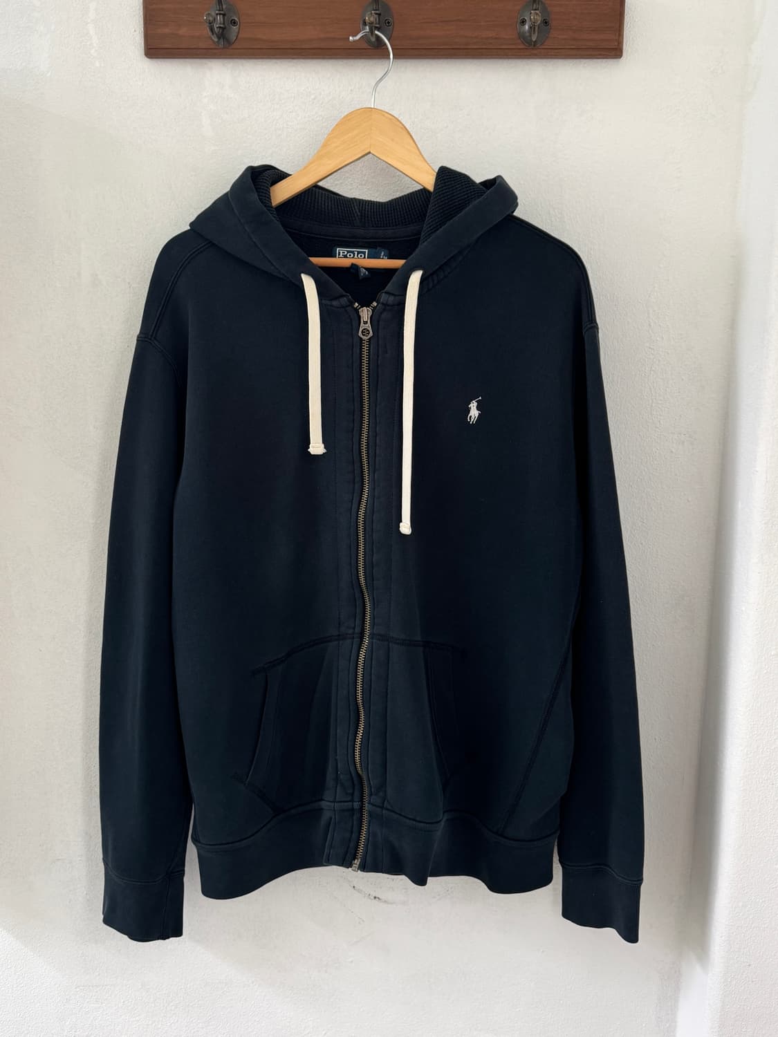 폴로 블랙 써멀 투웨이 후드집업 상품이미지2
