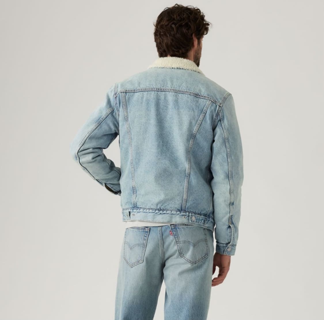 리바이스 프리미엄 양털 쉐르파 청자켓 M 상품이미지8