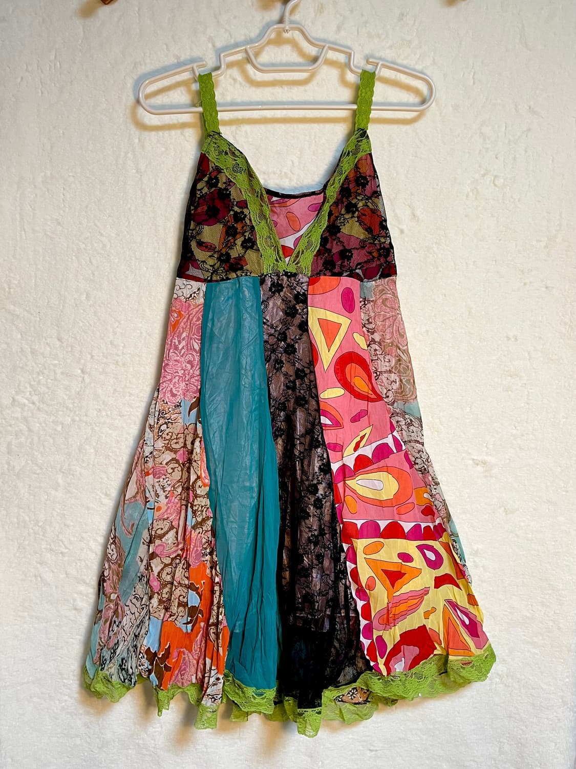 빈티지 패치 레이스 슬리브리스 원피스 상품이미지1