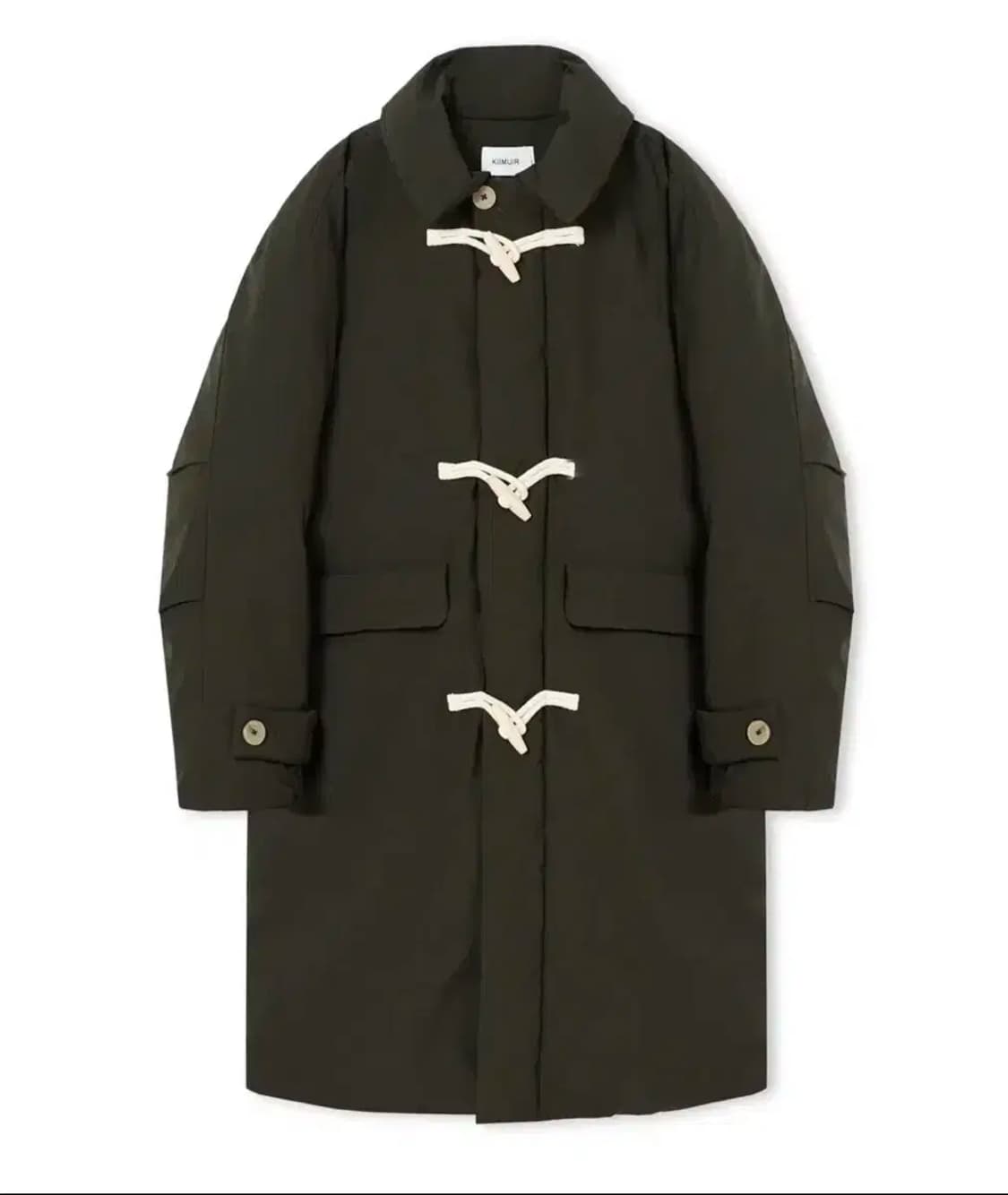 키뮤어 오버핏 더플 롱패딩 카키 M 상품이미지2