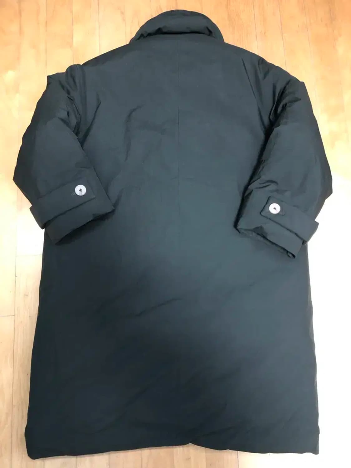 키뮤어 오버핏 더플 롱패딩 카키 M 상품이미지8