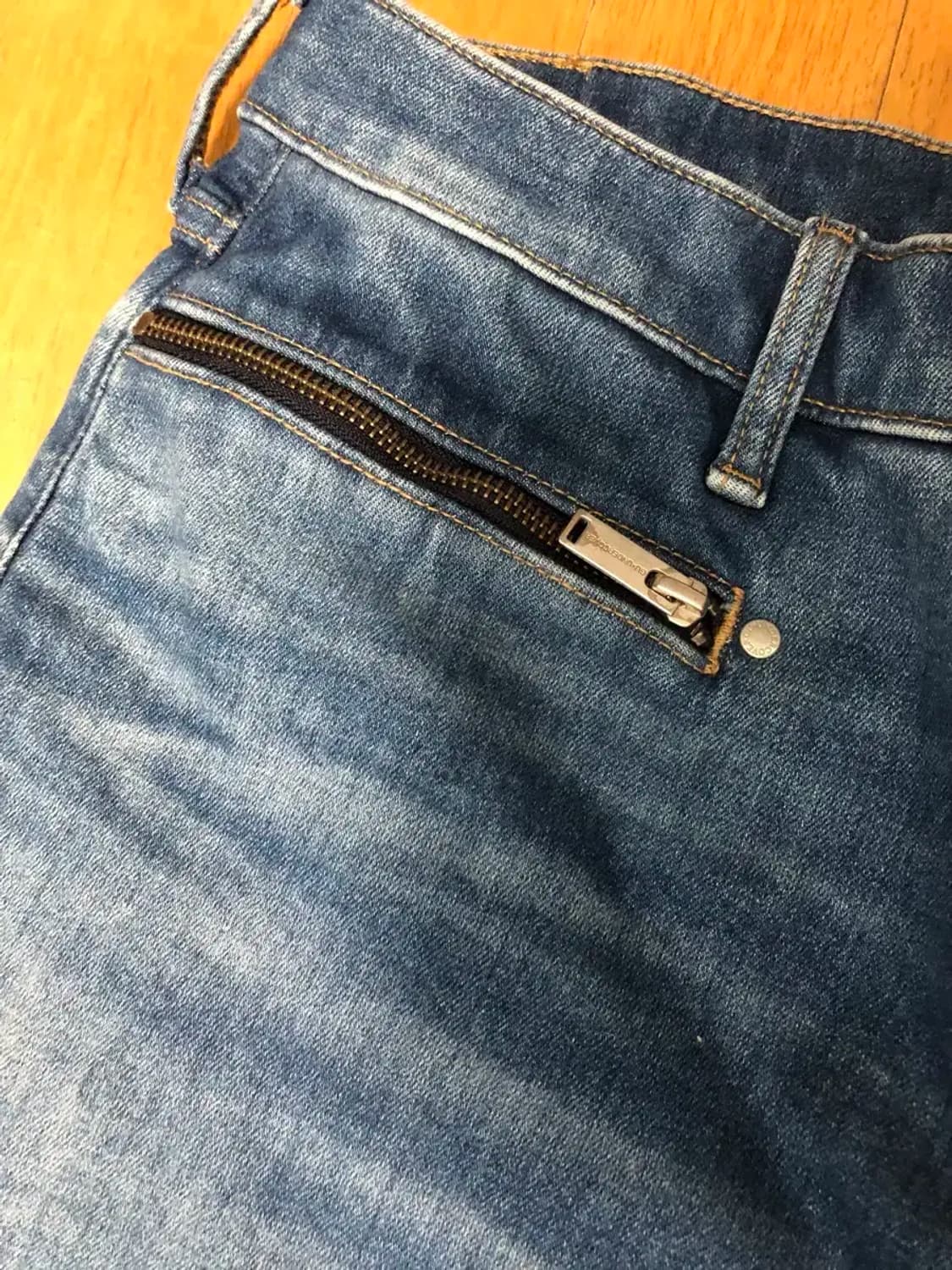 GU 언더커버 콜라보 지퍼 데미지 데님팬츠 청바지 L 상품이미지3