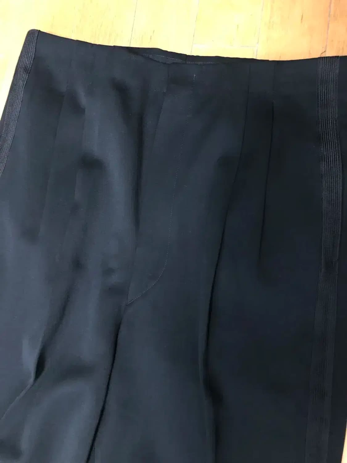 2 핀턱 사이드 라인 드레스 팬츠 슬랙스 블랙 30 상품이미지5