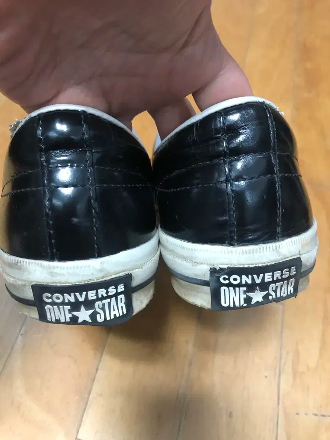 컨버스 올스타 원스타 레더 로우 블랙 260 상품이미지8