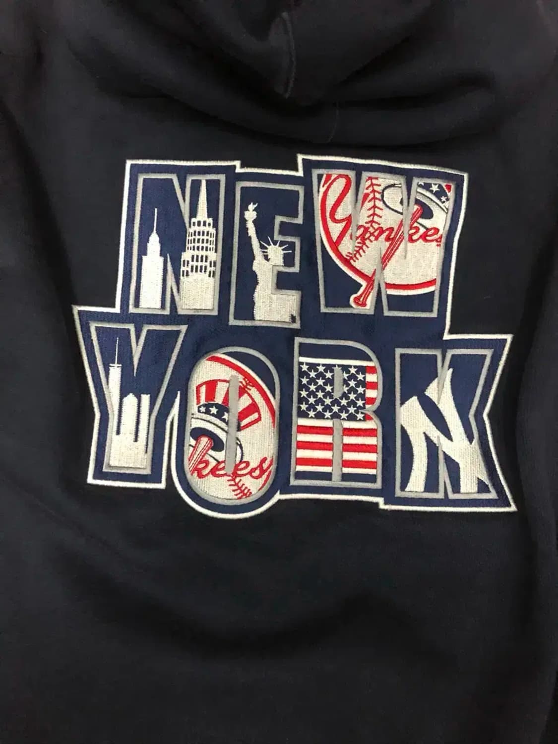 뉴에라 MLB 뉴욕 양키스 자수 로고 후드 자켓 100 상품이미지9