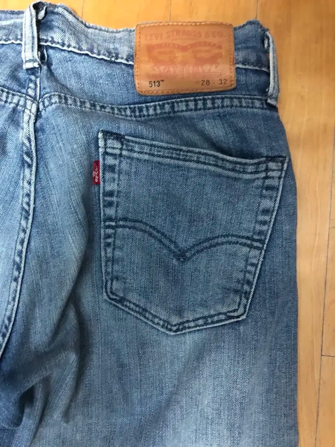 리바이스 513 빈티지 워싱 봄여름 워단 데님팬츠 28 상품이미지7