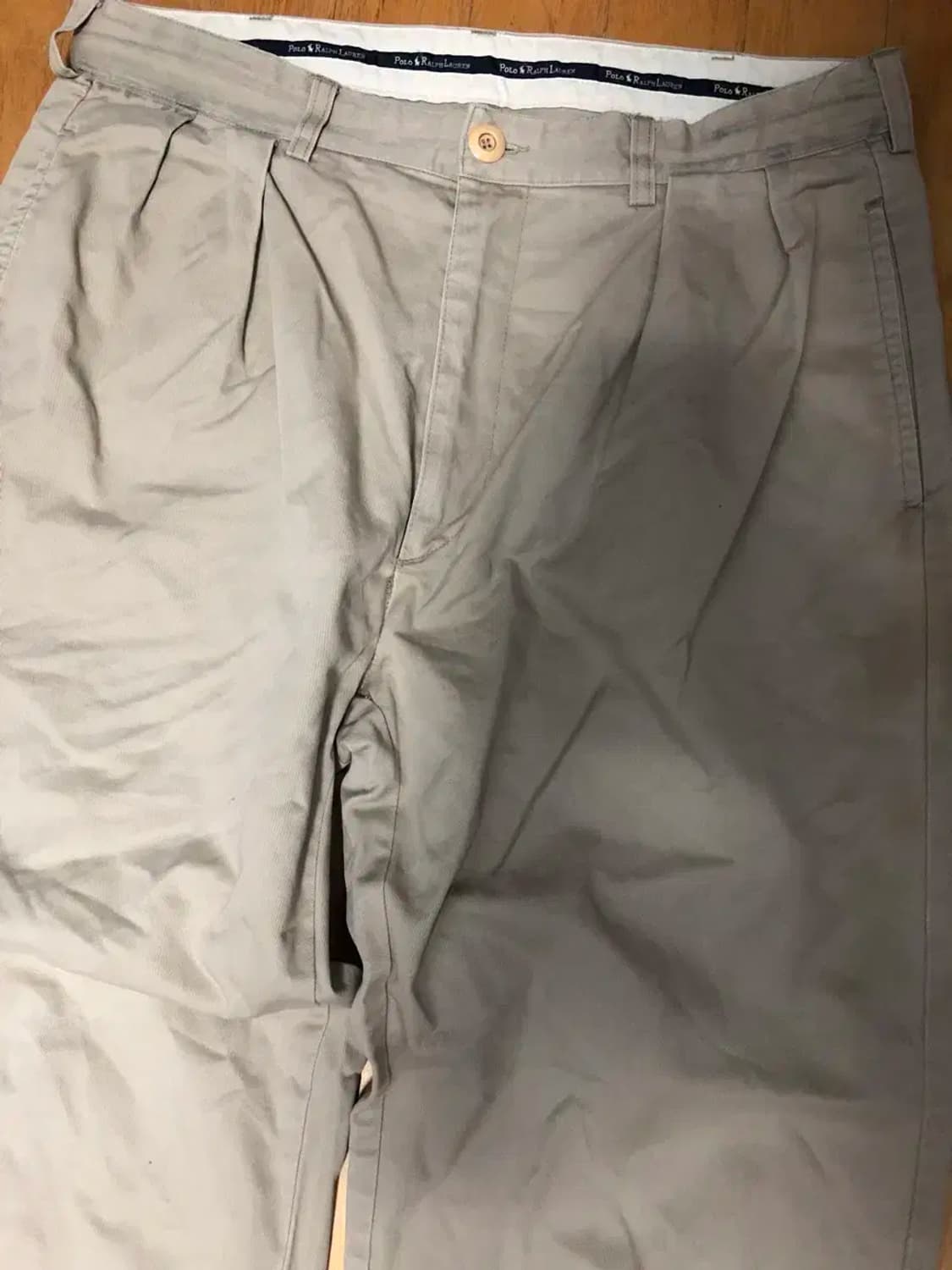 폴로 랄프로렌 투 핀턱 클래식핏 치노팬츠 베이지 36 상품이미지3