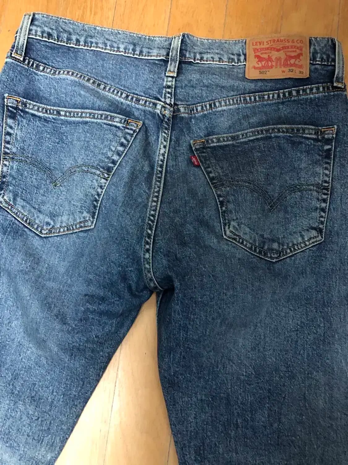 리바이스 502 워싱 테이퍼드핏 빈티지 데님팬츠 32 상품이미지5