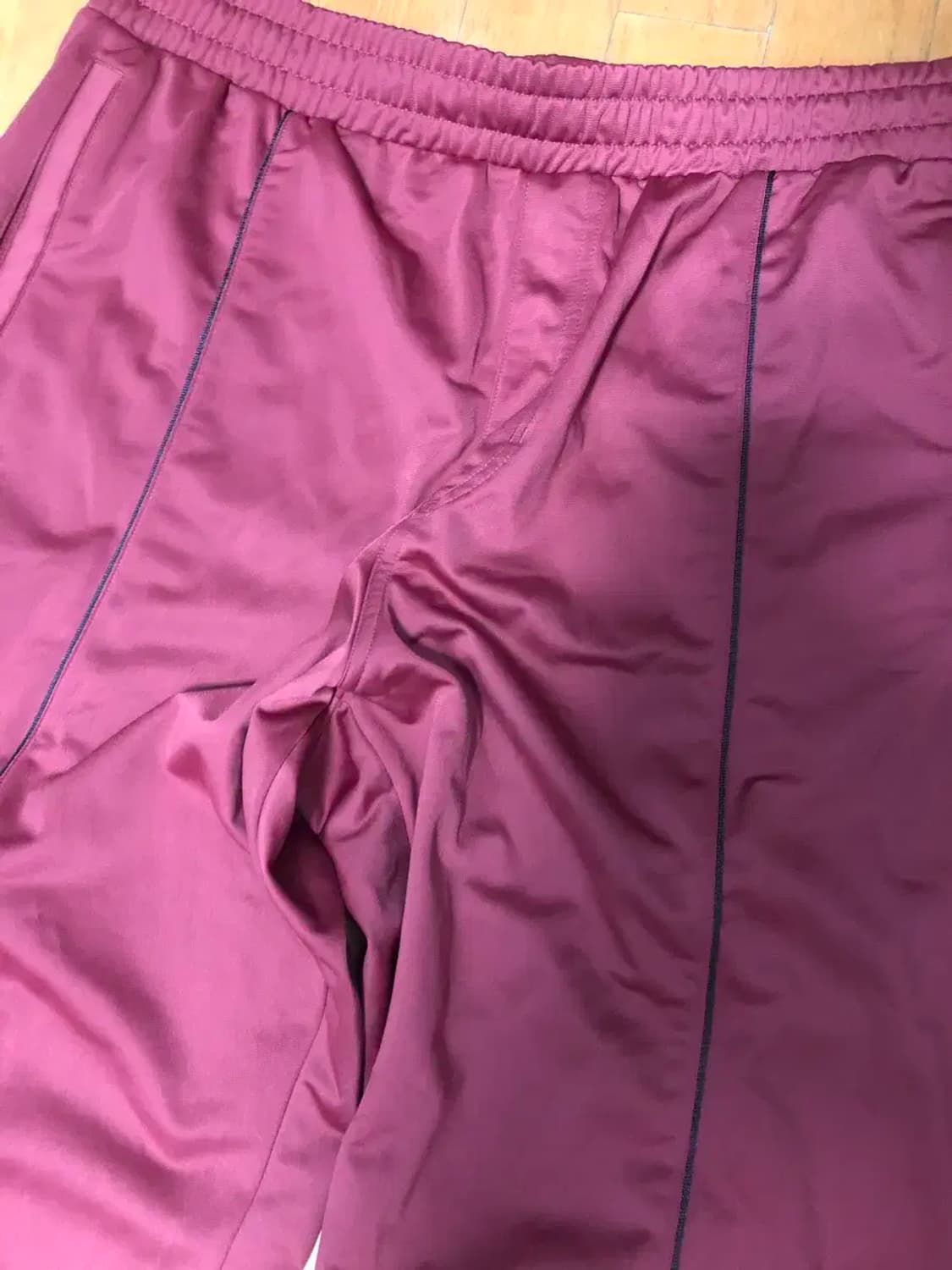 아디다스 오리지널 핀턱 와이드핏 트랙팬츠 버건디 XL 상품이미지4