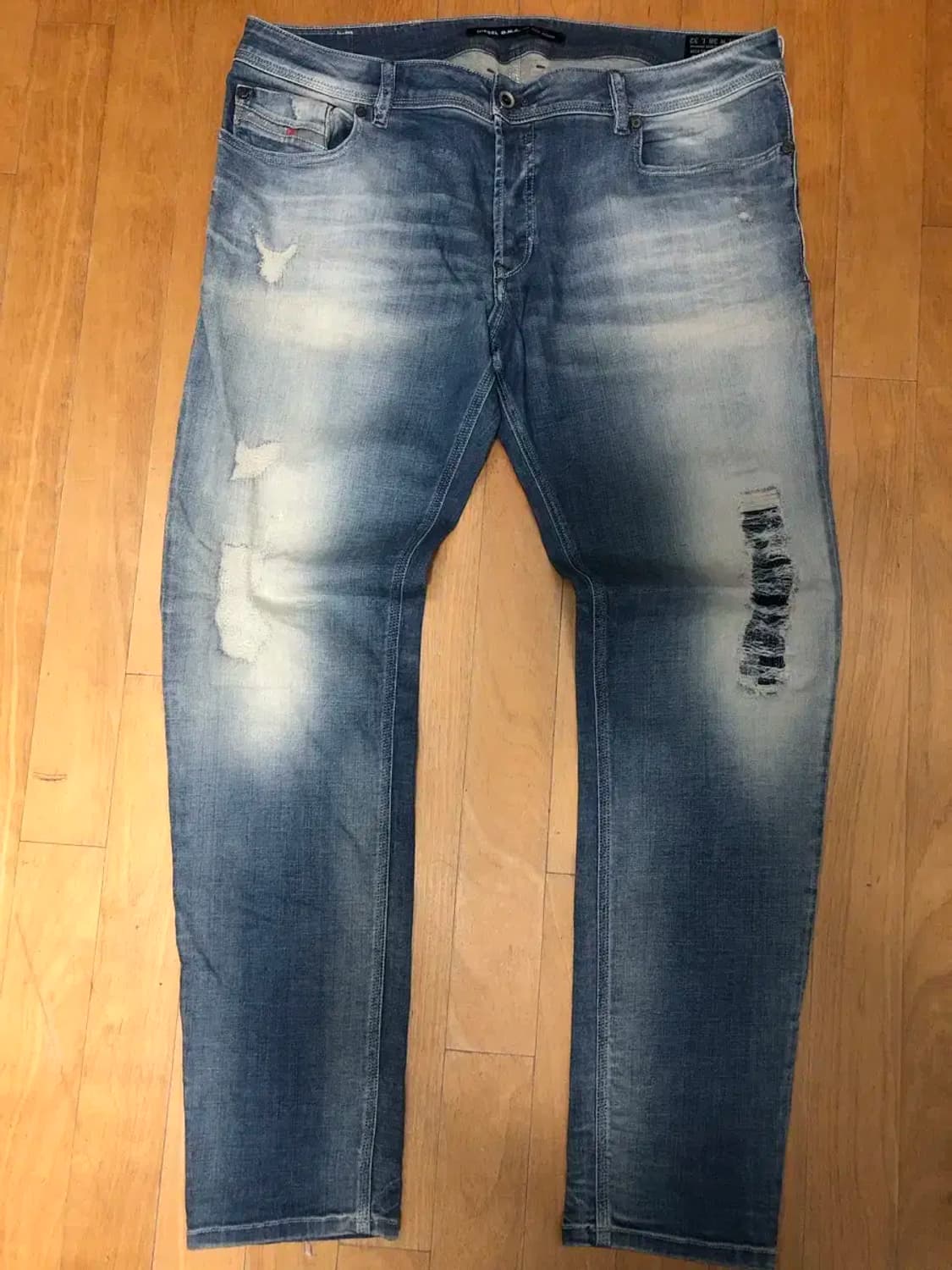 디젤 슬린코 슬림 스키니 데미지 청바지 데님팬츠 38 상품이미지1