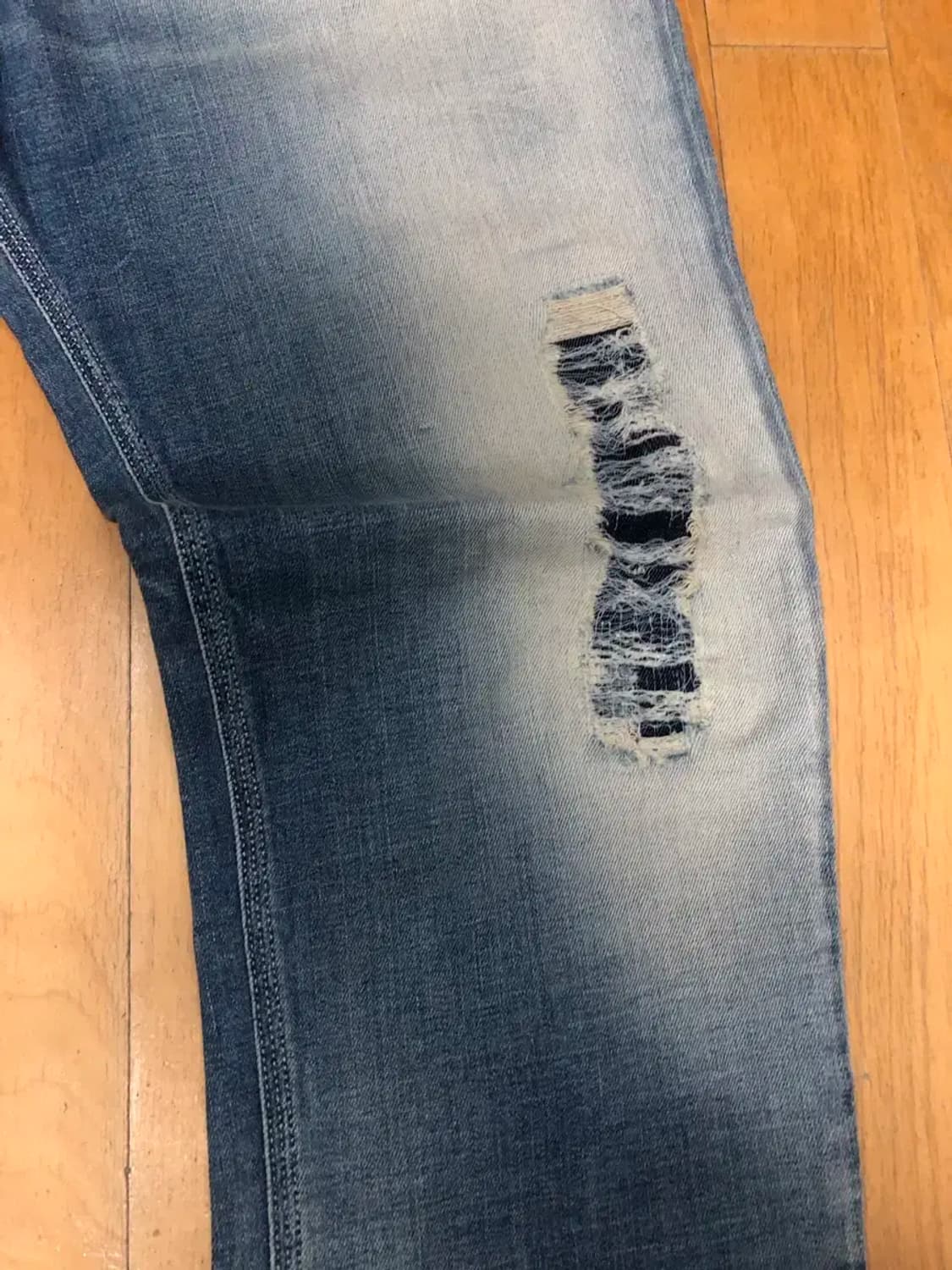 디젤 슬린코 슬림 스키니 데미지 청바지 데님팬츠 38 상품이미지6
