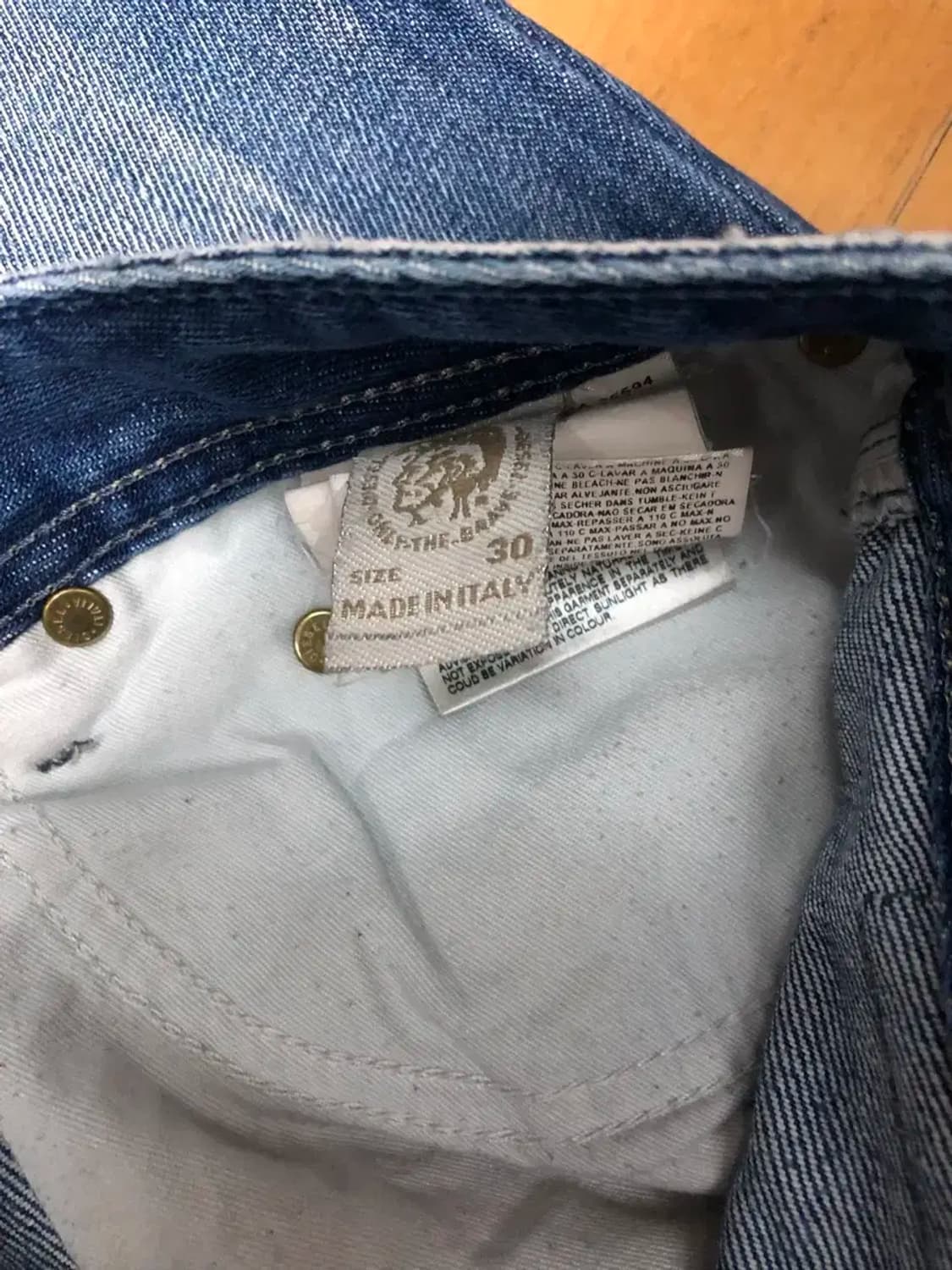 디젤 자티니 빈티지 워싱 플레어 부츠컷 데님팬츠 30 상품이미지10