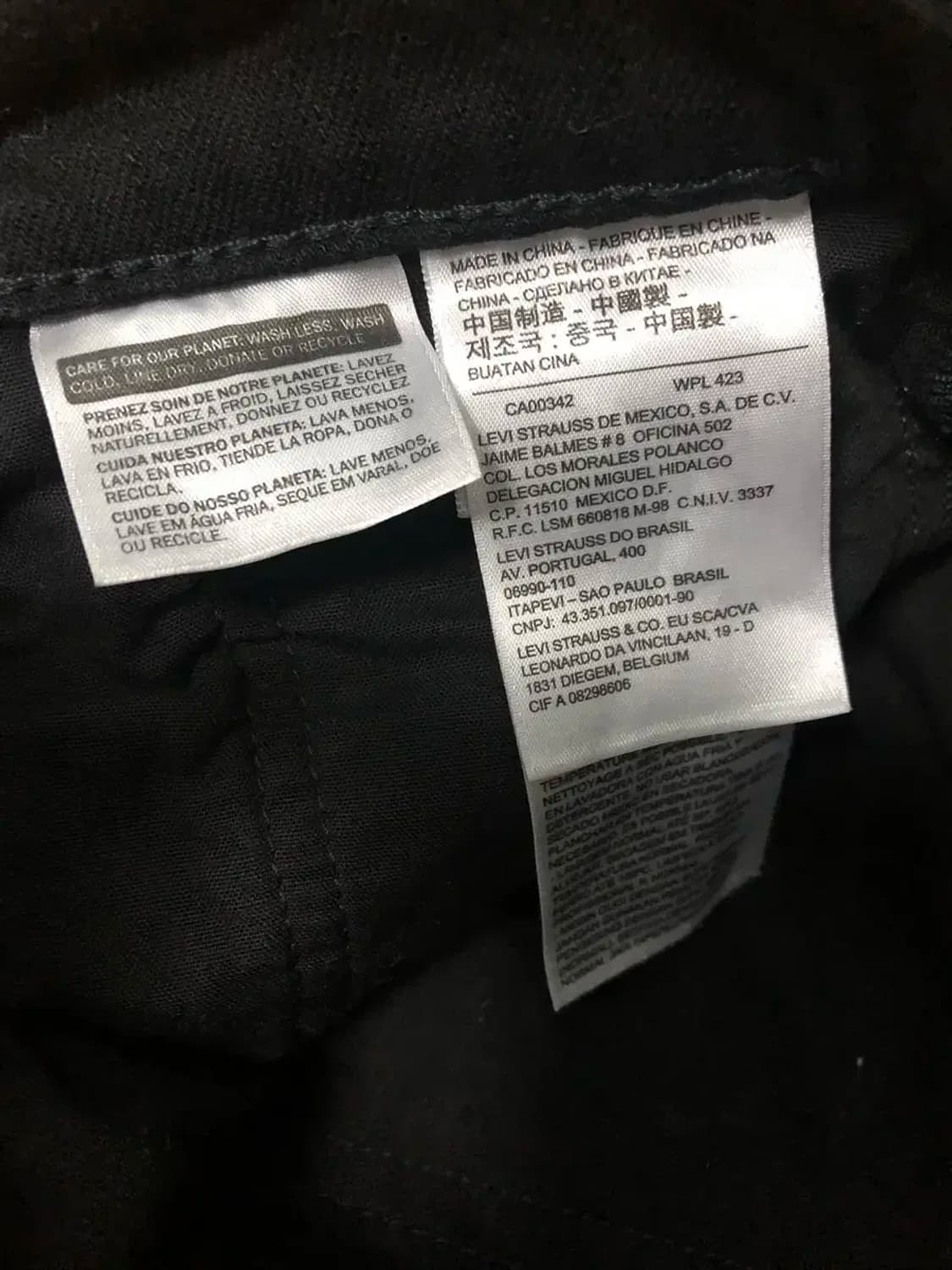 리바이스 502 스트레이트핏 블랙 데님팬츠 블랙진 30 상품이미지7