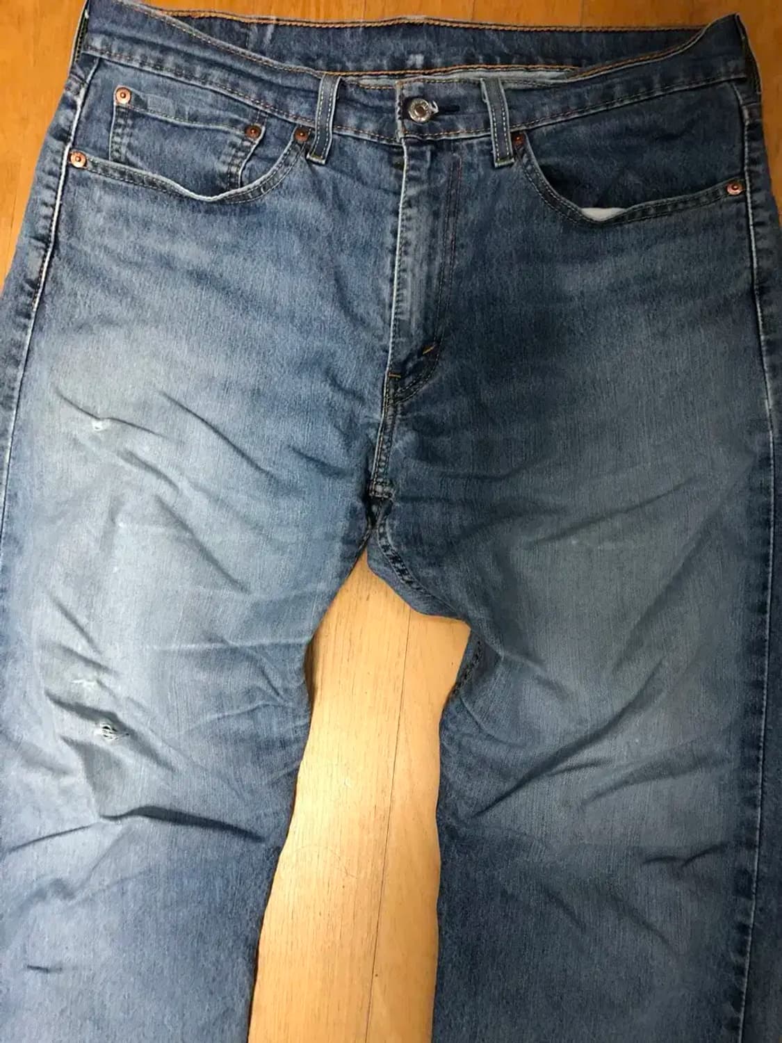 리바이스 502 레귤러 테이퍼드 빈티지 워싱 쿨진 데님 34 상품이미지3