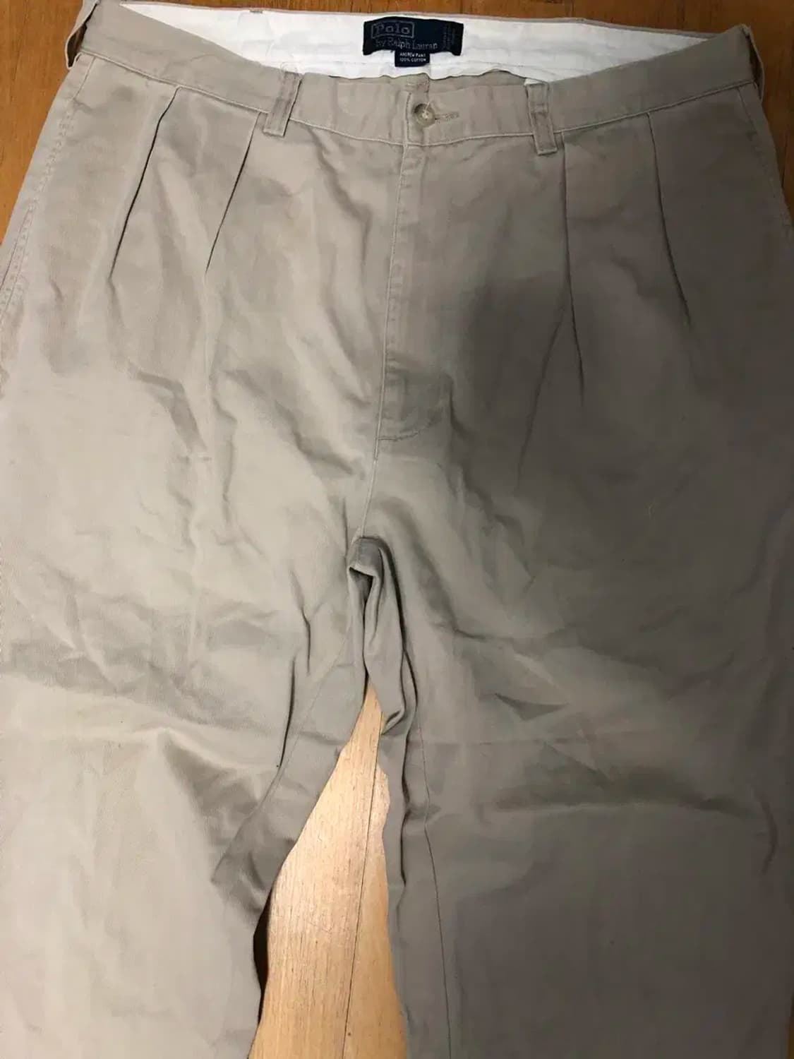 폴로 랄프로렌 핀턱 클래식 치노팬츠 베이지 36 상품이미지3