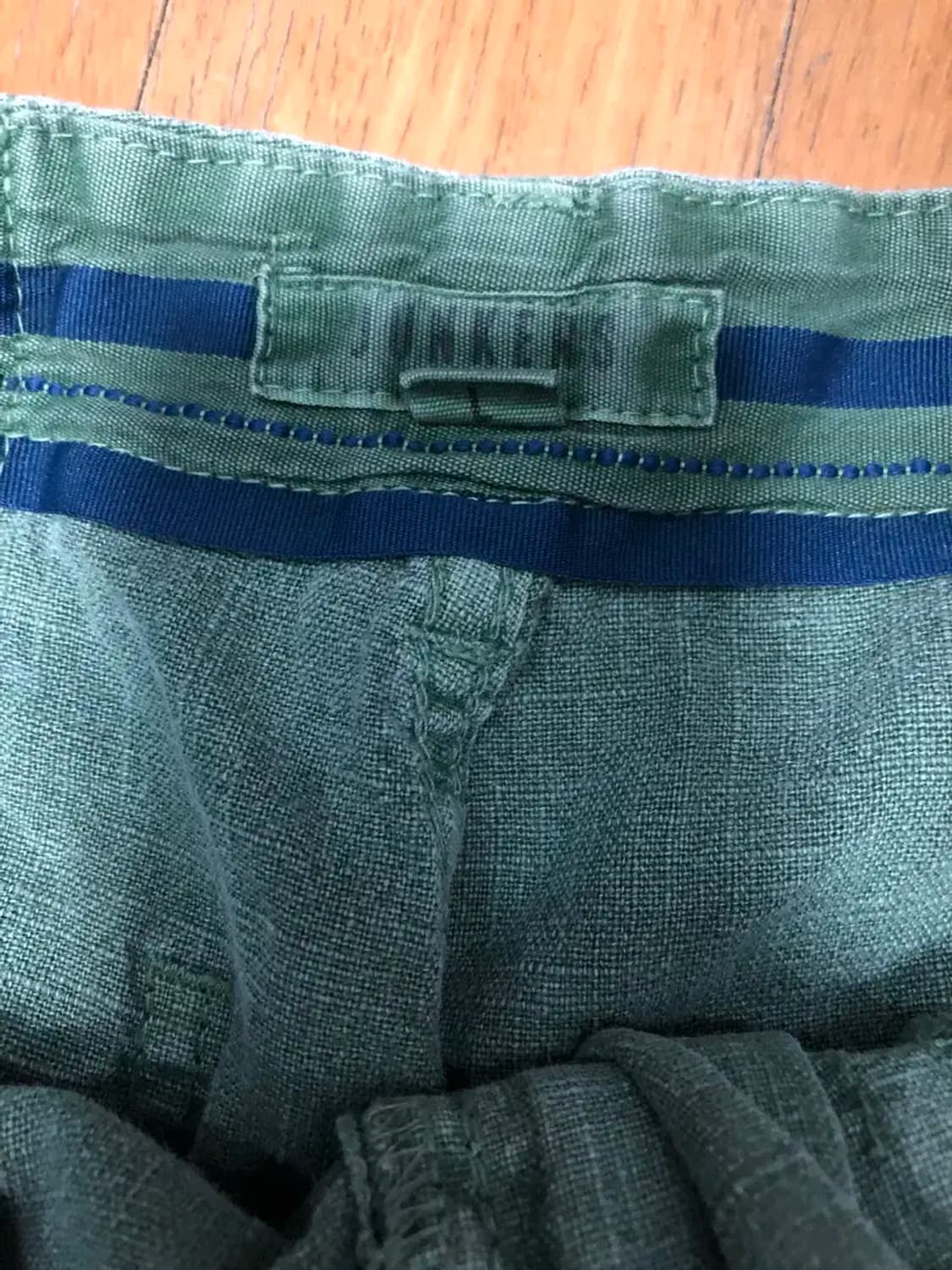 융커스 빈티지 워싱 린넨 카펜터 반바지 쇼츠 카키 M 상품이미지7