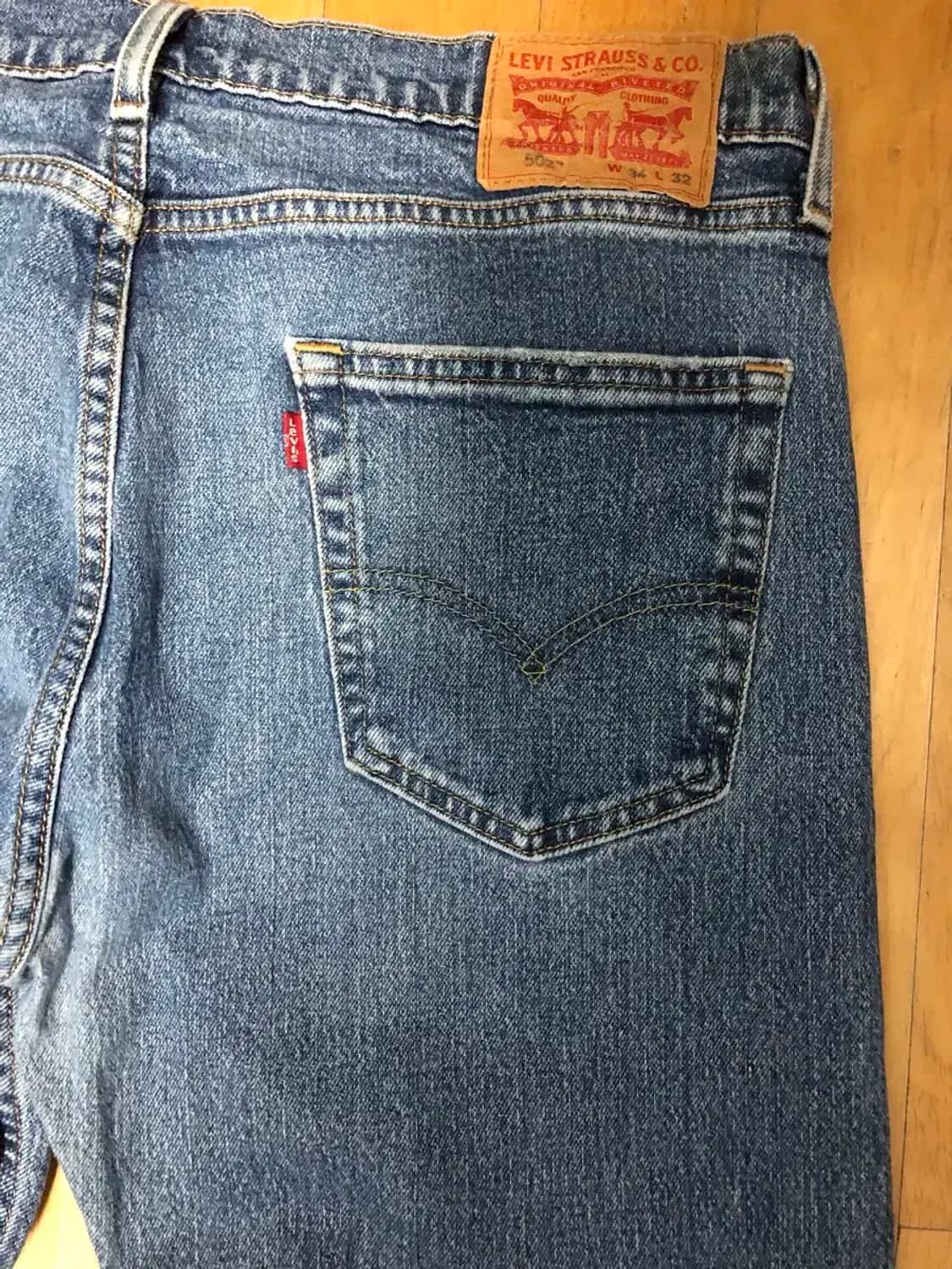 리바이스 502 빈티지 워싱 테이퍼드핏 데님팬츠 34 상품이미지7