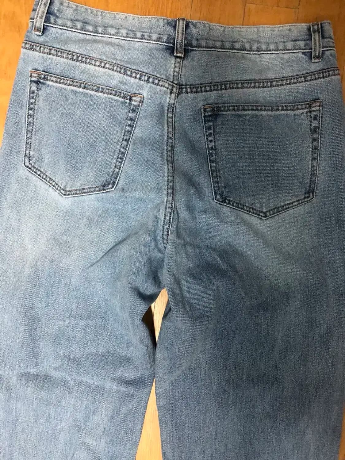 무신사스탠다드 무탠다드 핀턱 레귤러핏 데님팬츠 34 상품이미지7