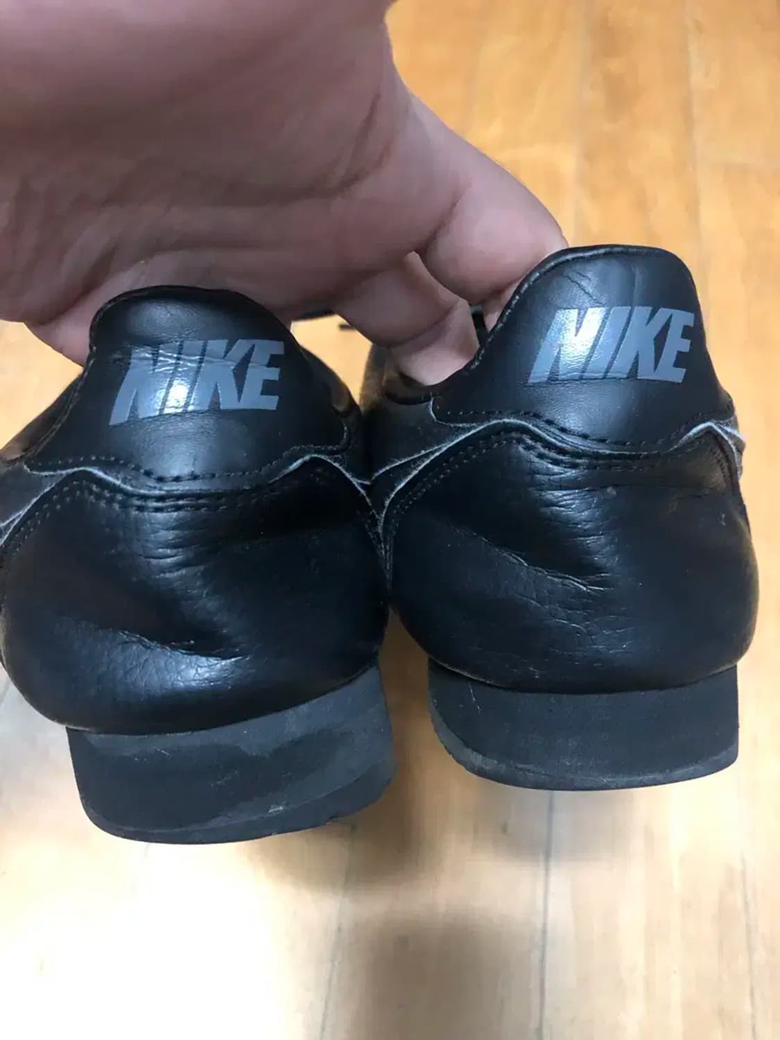 나이키 코르테즈 레더 올블랙 스니커즈 275 상품이미지8