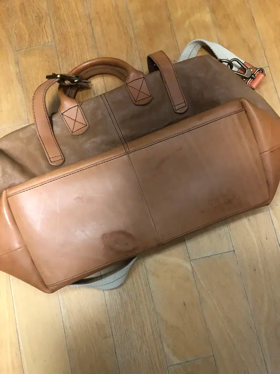 FOSSIL 파슬 빈티지 레더 가죽 트래블 백 가방 상품이미지7