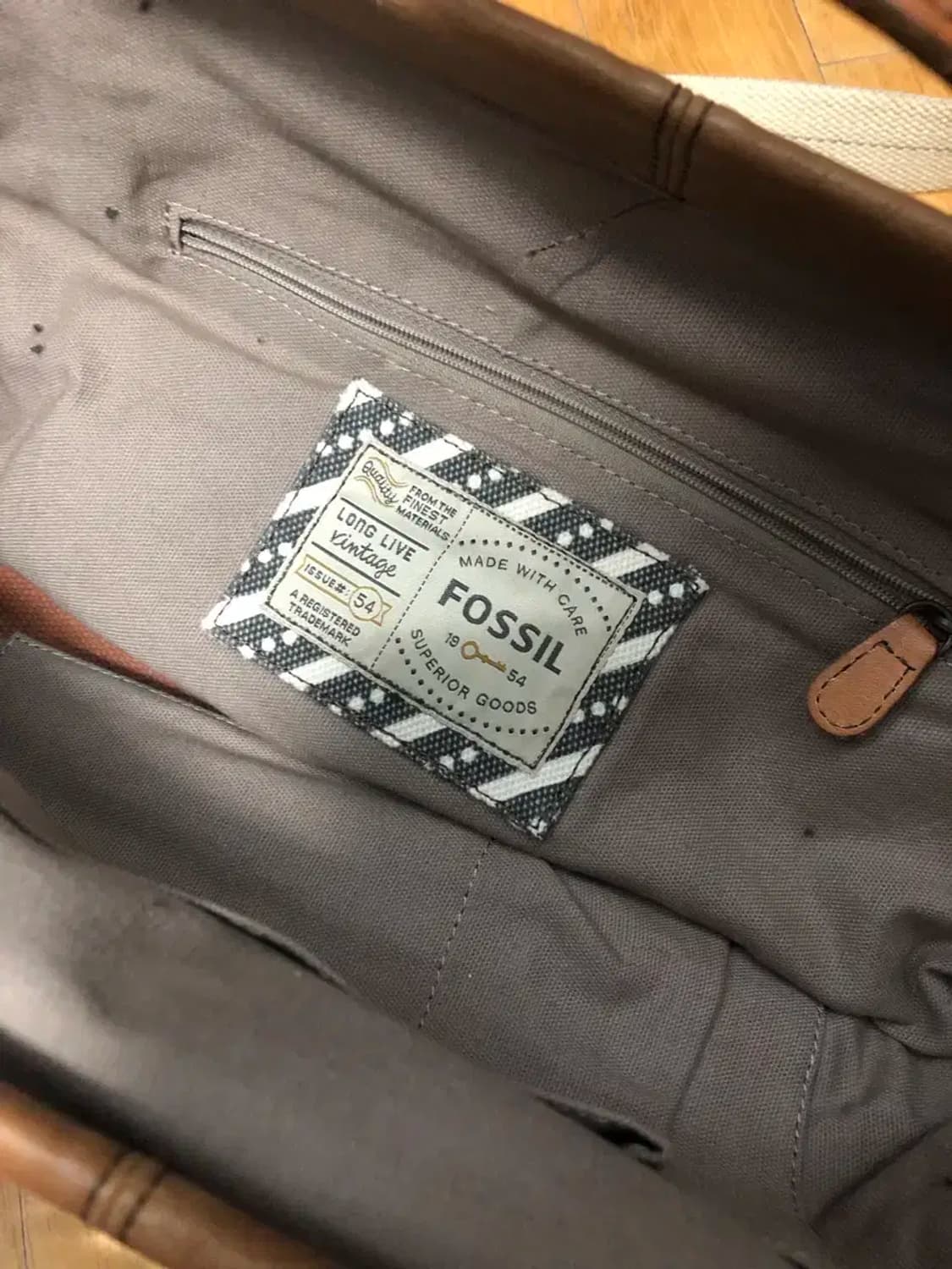 FOSSIL 파슬 빈티지 레더 가죽 트래블 백 가방 상품이미지8