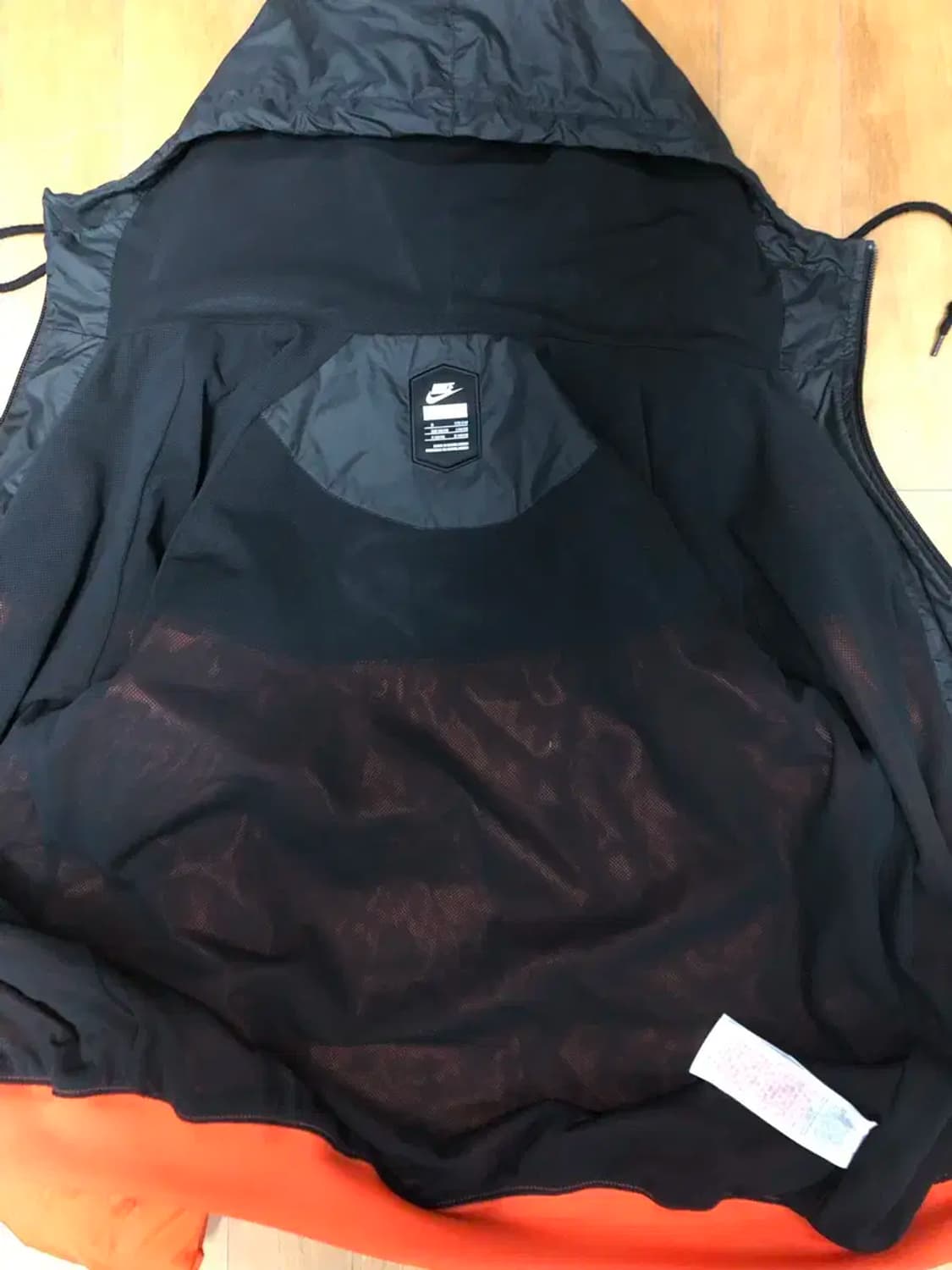 나이키 네덜란드 후드 바람막이 오렌지 블랙 S 상품이미지6