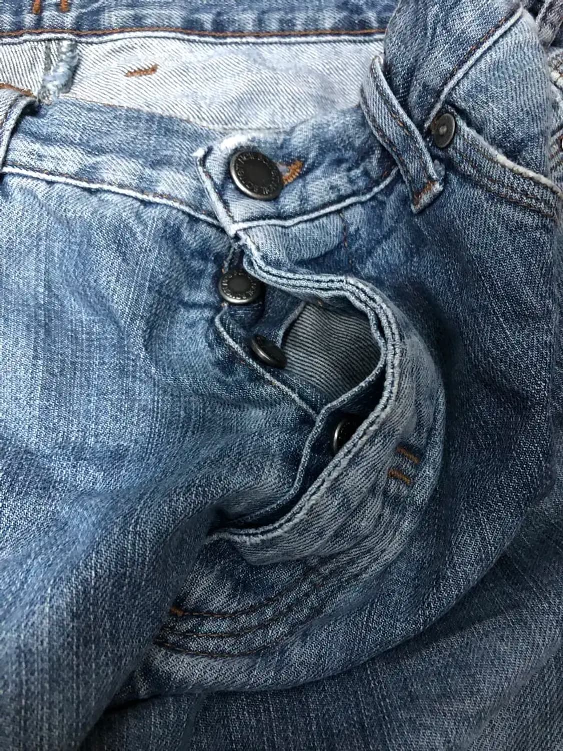 닐바렛 빈티지 워싱 데미지 지퍼 데님팬츠 31 상품이미지7
