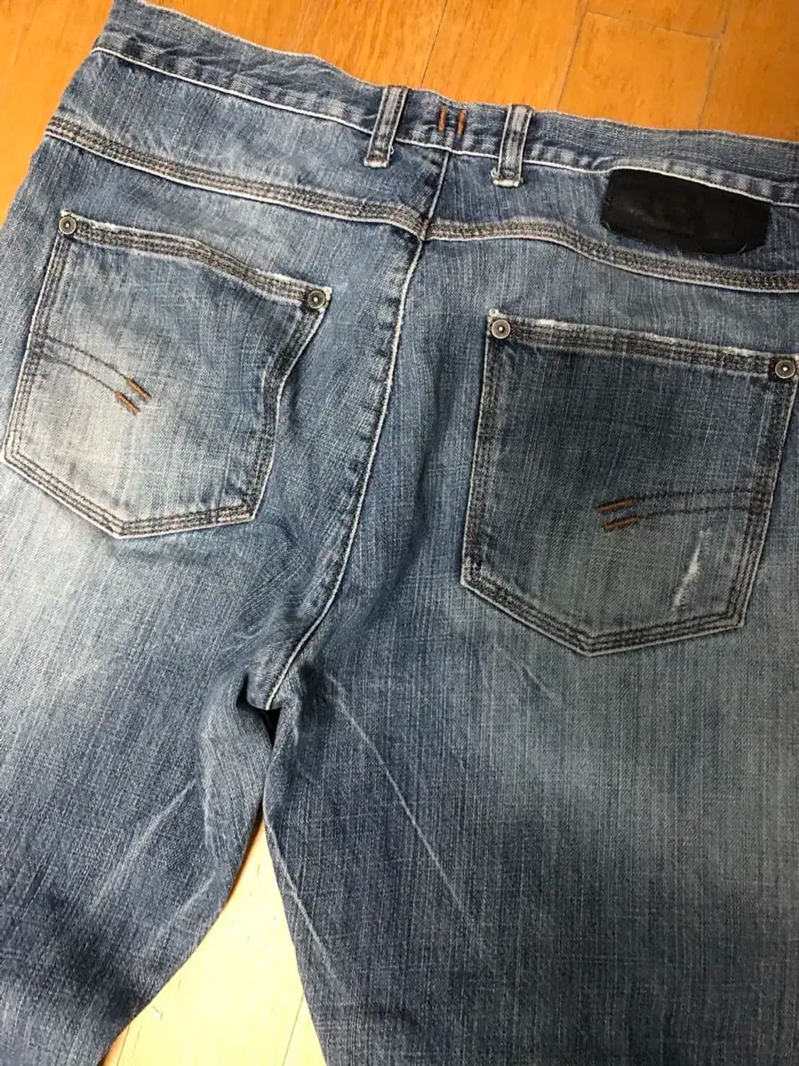 닐바렛 빈티지 워싱 데미지 지퍼 데님팬츠 31 상품이미지8