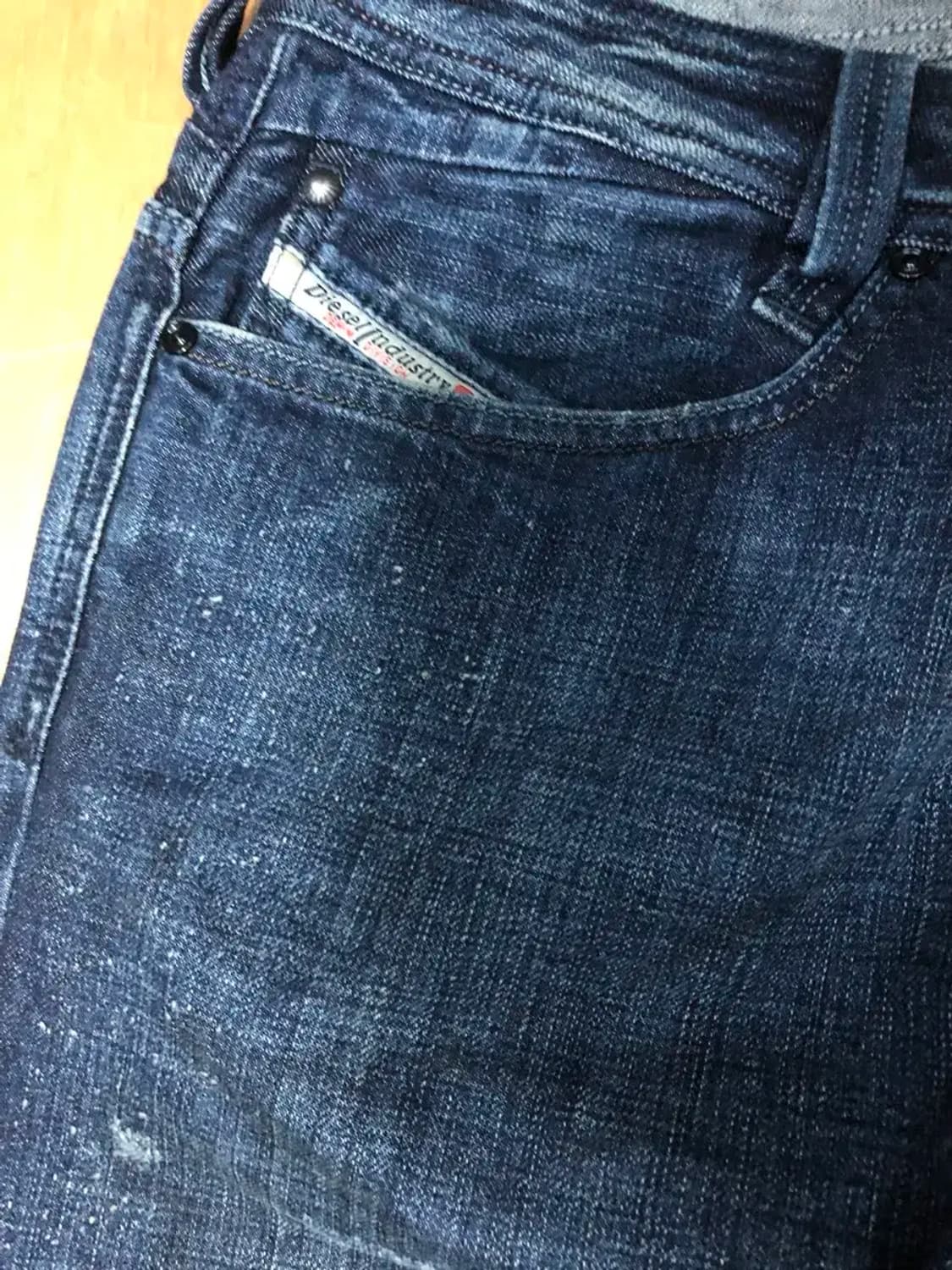 디젤 슬래머 지퍼 디테일 빈티지 데미지 워싱 데님팬츠 32 상품이미지4