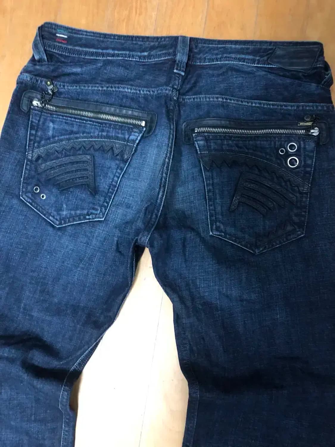 디젤 슬래머 지퍼 디테일 빈티지 데미지 워싱 데님팬츠 32 상품이미지8