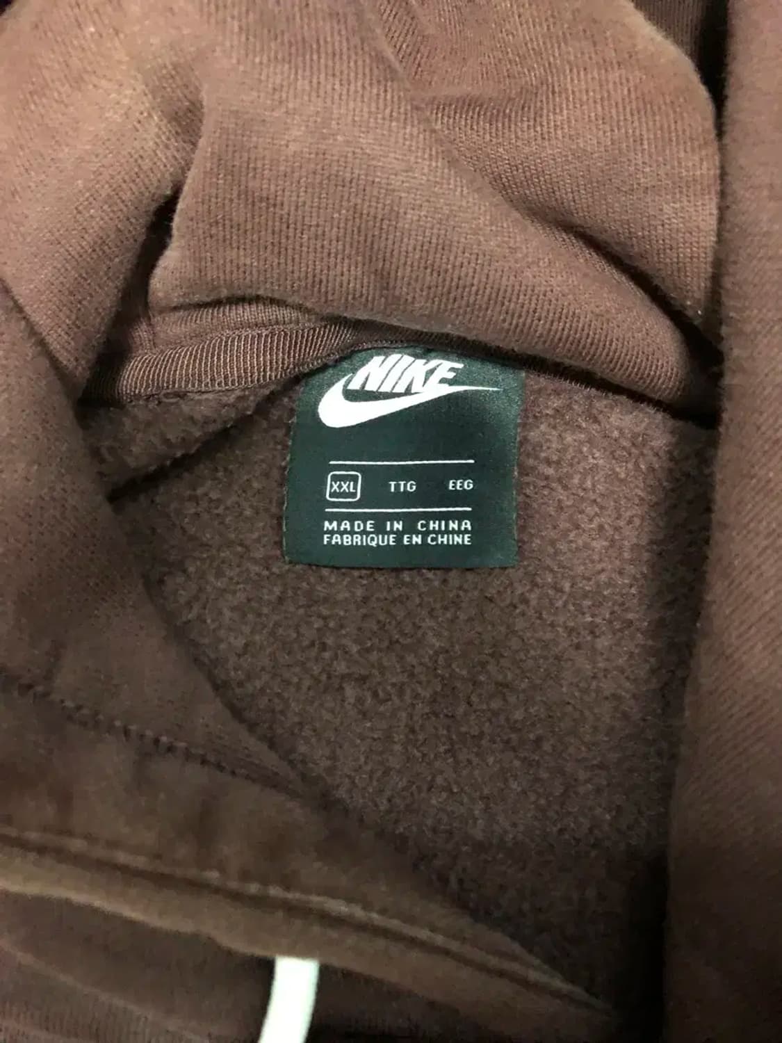 나이키 Just do it 후드티 버건디 후디 XXL 상품이미지5