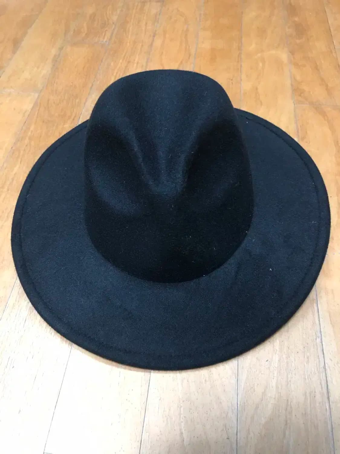 모직 페도라 중절모 헷 모자 블랙 상품이미지1