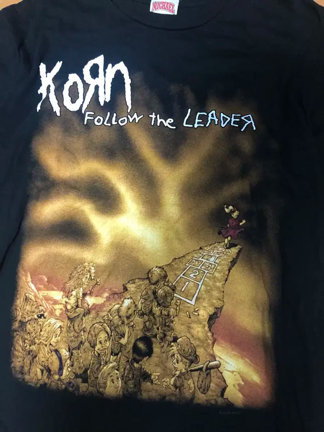 Michael 콘 Follow the Leader 반팔 티셔츠 XL 상품이미지3