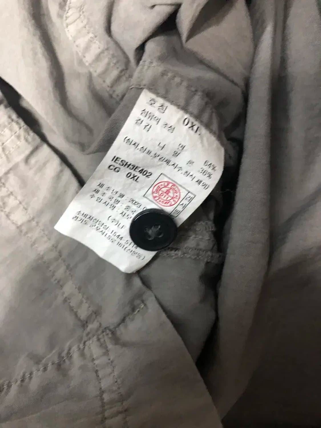 일꼬르소 워시드 오픈카라 셔켓 셔츠자켓 XL 상품이미지7