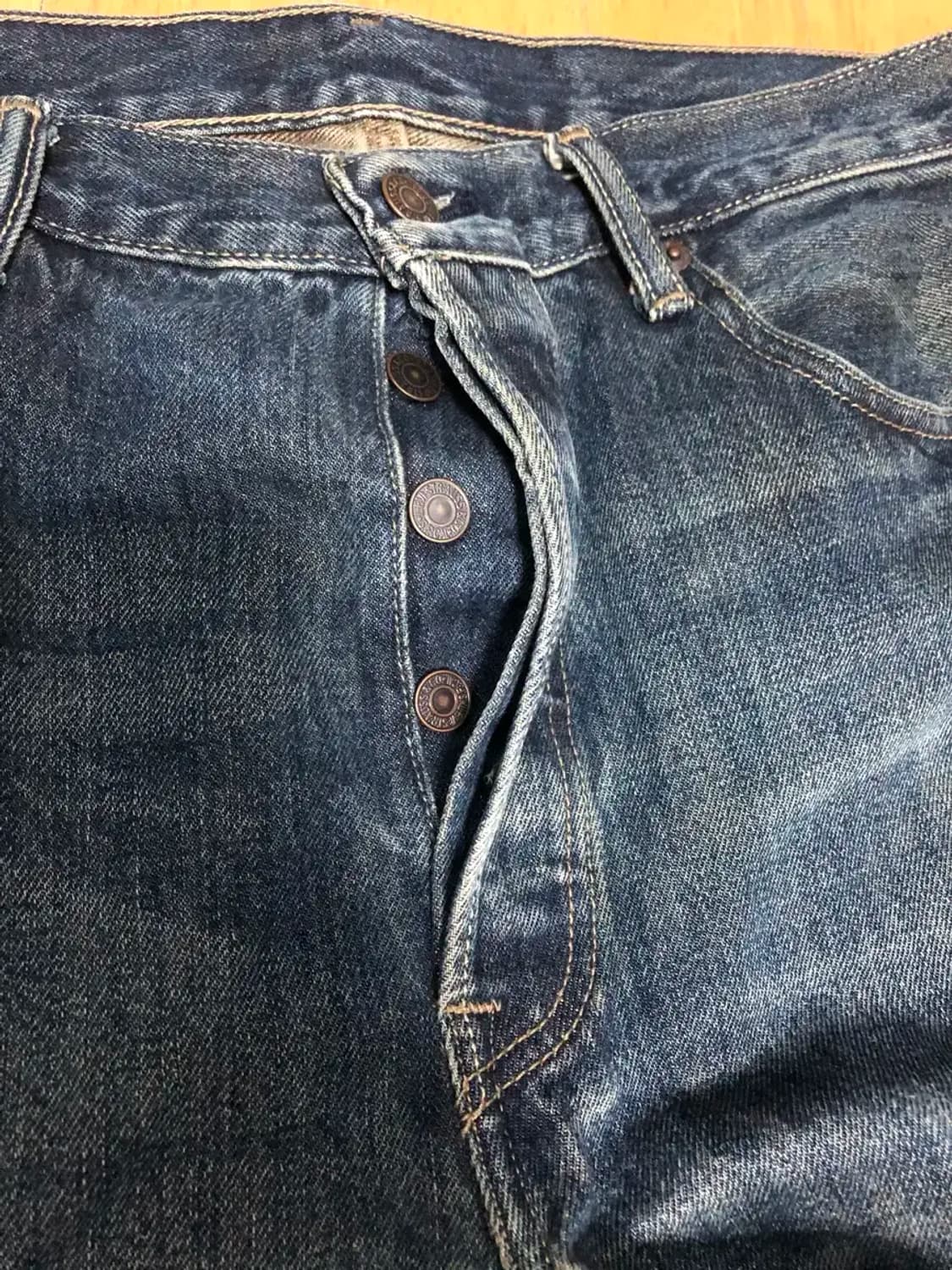 리바이스 501 빈티지 워싱 오리지널 레귤러 데님팬츠 34 상품이미지6