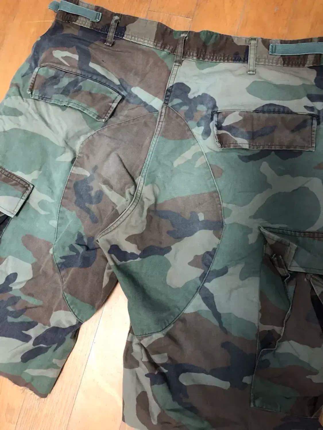 빈티지 밀리터리 카모 카고팬츠 반바지 M 레귤러 상품이미지6