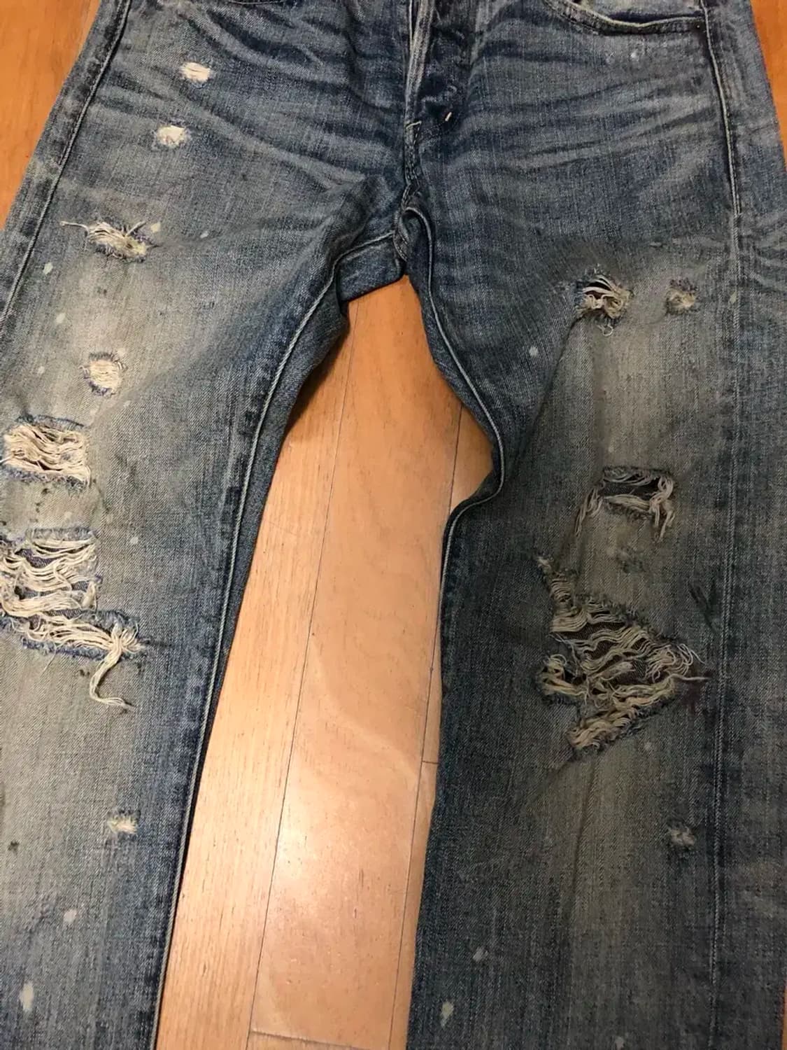 데님앤서플라이 랄프로렌 데미지 빈티지 워싱 데님팬츠 31 상품이미지4